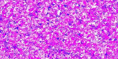 Light purple, pink vector background with polygonal forms.