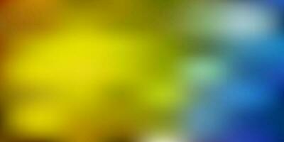 Light blue, yellow vector abstract blur pattern.