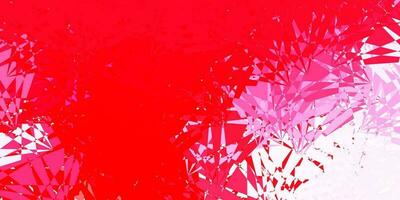 Light Red vector background with polygonal forms.