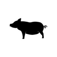 pig silhouette vector logo