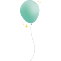 Green Ballon PNG Illustrations