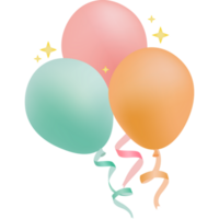 Balloons Party PNG Illustrations