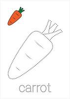 Carrot Trace and Color vector