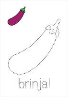 Brinjal Trace and Color vector