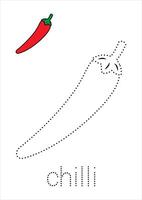 Chilli Trace and Color vector