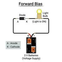 Forward Bias Diode Experiment vector