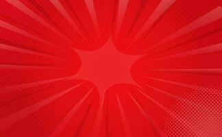 Red Comic Background for Additional Design vector