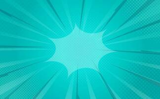 Cyan Comic Background for Additional Design vector