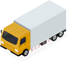 Cargo Truck transportation. Commercial transport. Flat 3d isometric png