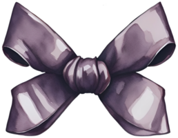 Watercolor bow illustration. AI Generative png