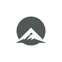 Mountain business finance logo vector