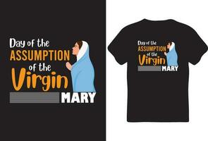 Assumption Day T-Shirt Designs vector