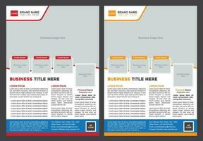 Real Estate Flyer Design Template for Your Business vector