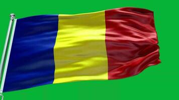 rumänien nationell flagga video
