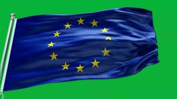 bandiera nazionale dell'unione europea video