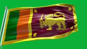 Sri Lanka nationaal vlag video