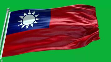 Taiwán nacional bandera video