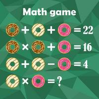 Educational math game. Counting game vector