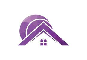 Low Poly and Real estate house logo design, Vector design concept