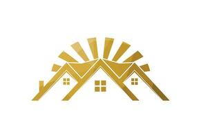 Low Poly and Real estate house logo design, Vector design concept