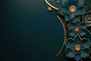 Abstract luxury islamic elements background photo