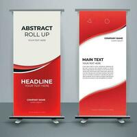 Modern roll up banner template, Standee template, X-banner template, Flag banner. vertical, abstract background, pull up design, modern x-banner, rectangle size. vector