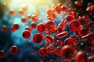 Blood cells background photo
