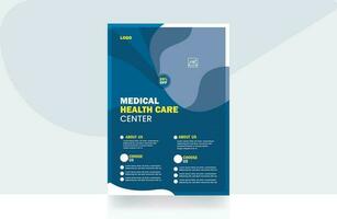 moderno cuidado de la salud volantes folleto médico diseño médico cubrir modelo diseño vector