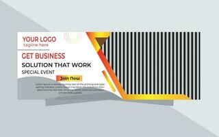 web banner vector template design