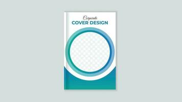 Modern corporate cover design vector template.