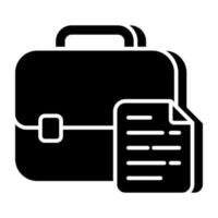 Trendy vector design of document bag