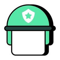 diseño vectorial de moda de gorra de policía vector