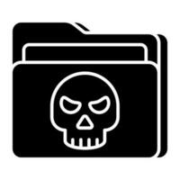 Perfect design icon of folder hacking vector