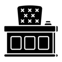 Creative design icon of judge table vector
