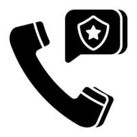An icon design of police call vector