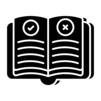 Perfect design icon of rules book vector