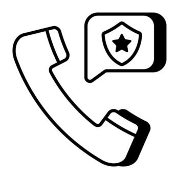 An icon design of police call vector