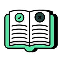 Perfect design icon of rules book vector