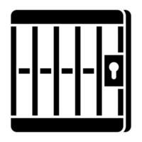 A unique design icon of jail vector