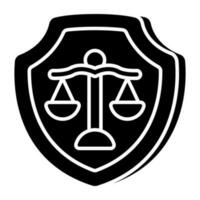 Premium download icon of law security vector