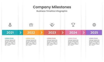 cronograma infografia modelo. negocio presentación. hito, informe, datos. vector ilustración.
