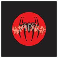 araña logo icono diseño vector