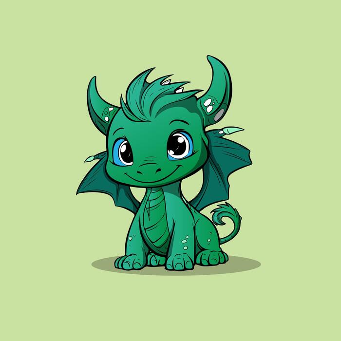 Chibi Dragon Vector Art, Icons, and Graphics for Free Download
