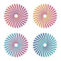 Sun Brust Gradient Circles Vector