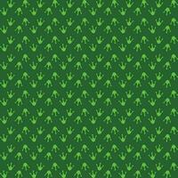 Frog Footprints Green pattern. Vector pattern.