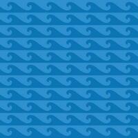 Water waves Water Splashes Blue Color Seamless pattern. Vector pattern.