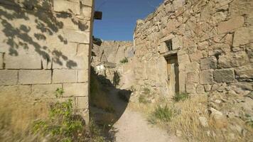 un arruinado barrio abandonado después un guerra video