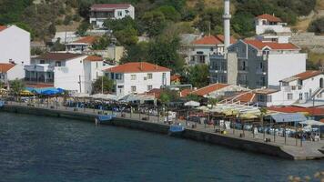 Houses in a Small Coastal Town by the Sea in Turkey video