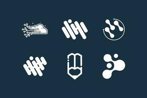 Technology logo design vector collection with creative unique element idea