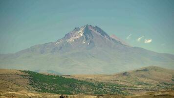 montieren erciyes ein ruhend Vulkan höchste Berg im zentral Anatolien, Truthahn video